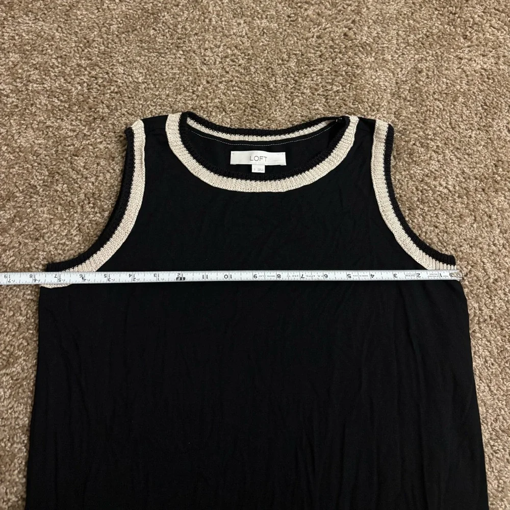 Loft Crochet Trim MIDI Dress Size Small - Picture 7 of 9